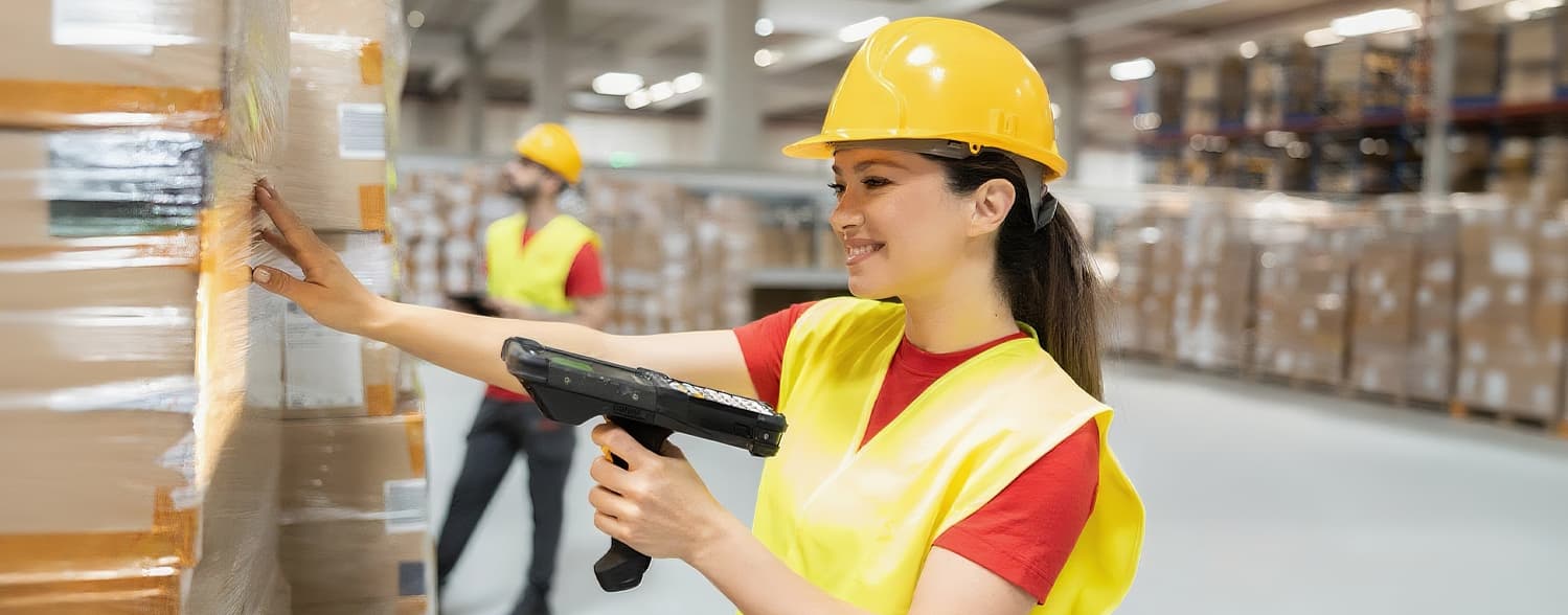 RFID仓库进出管理概念图