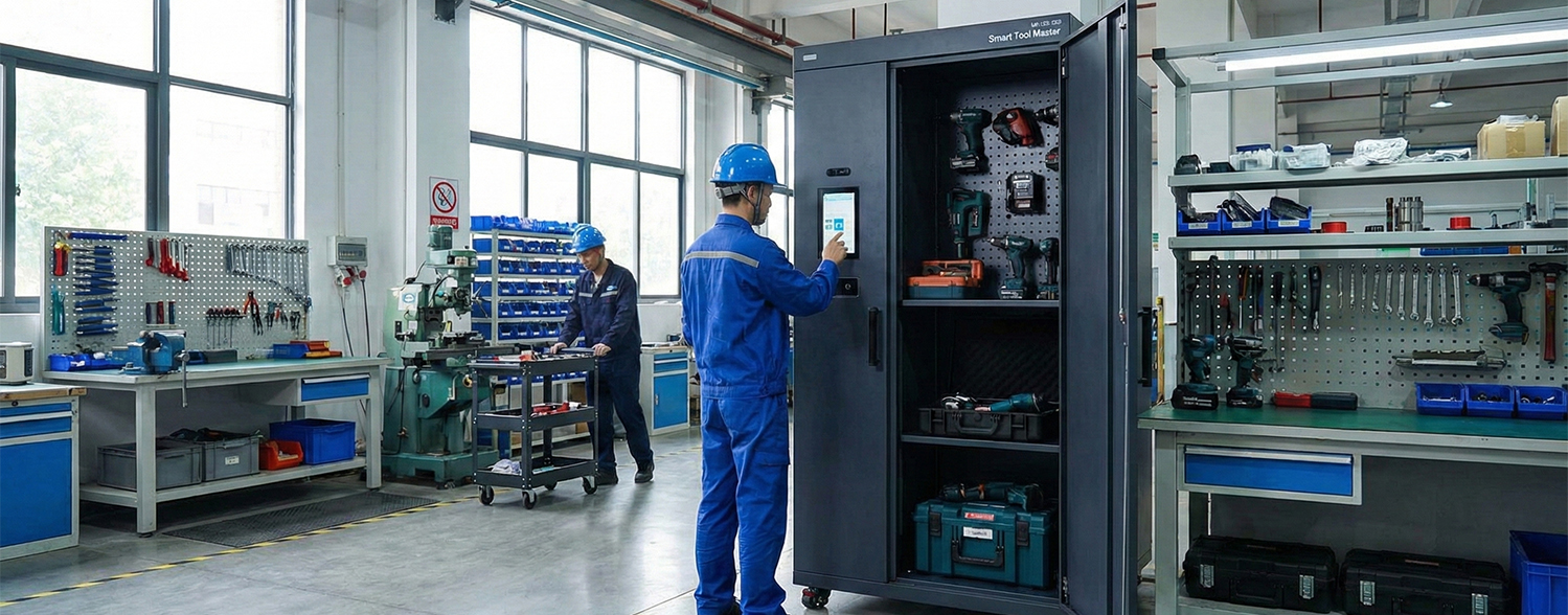  RFID智能柜硬件架构 - 智能柜体、UHF读写器、抗金属标签、多层天线系统组成